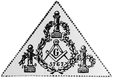 Logo van vrijmetselaarsloge De Drie Kolommen (nr. 13)