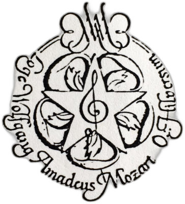 Logo van vrijmetselaarsloge Wolfgang Amadeus Mozart (nr. 237)
