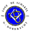 Logo van vrijmetselaarsloge De Schakel (nr. 246)