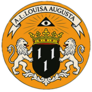 Logo van vrijmetselaarsloge Louisa Augusta (nr. 249)
