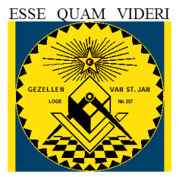 Logo van vrijmetselaarsloge Gezellen van Sint Jan (nr. 257)