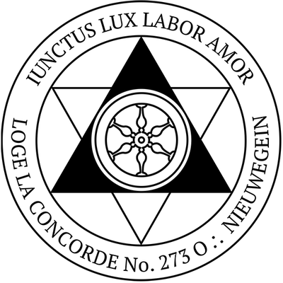 Logo van vrijmetselaarsloge La Concorde (nr. 273)