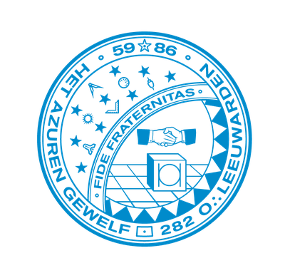 Logo van vrijmetselaarsloge Het Azuren Gewelf (nr. 282)
