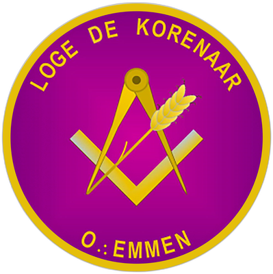 Logo van vrijmetselaarsloge De Korenaar (nr. 293)