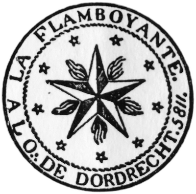 Logo van vrijmetselaarsloge La Flamboyante (nr. 37)