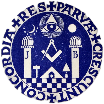 Logo van vrijmetselaarsloge Concordia Res Parvae Crescunt (nr. 40)