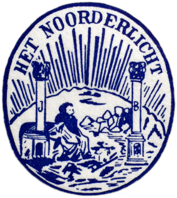 Logo van vrijmetselaarsloge Het Noorderlicht (nr. 60)