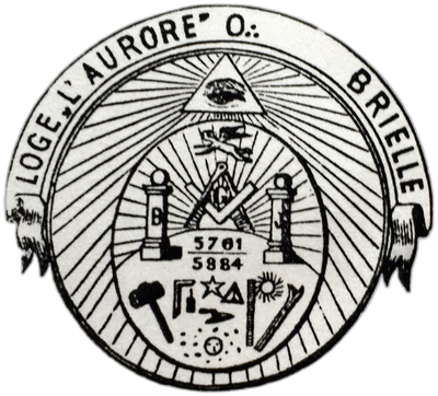 Logo van vrijmetselaarsloge L'Aurore (nr. 9)
